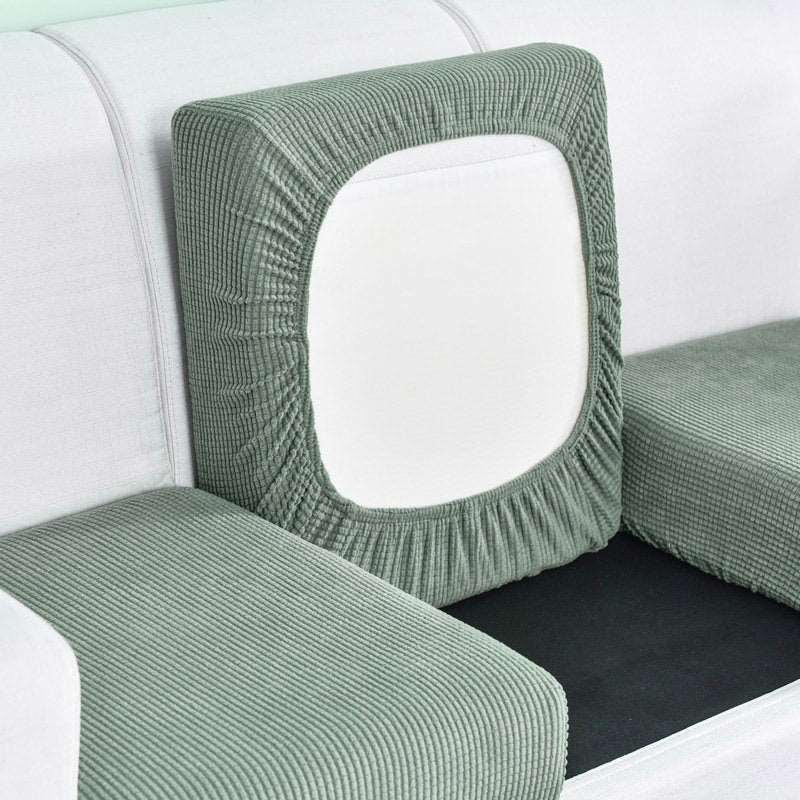 Cypress Green Jacquard Sofa Cushion Covers