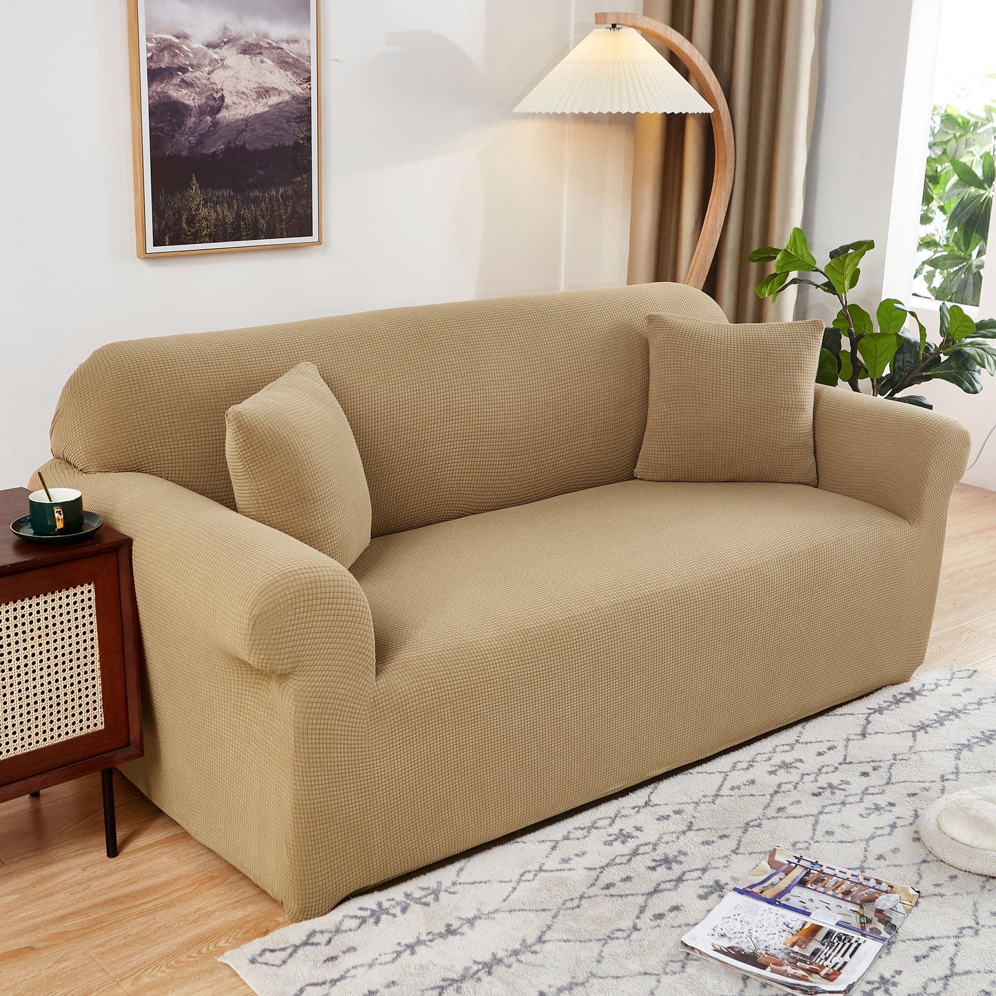 Amber Water-Repellent Sofa Cover