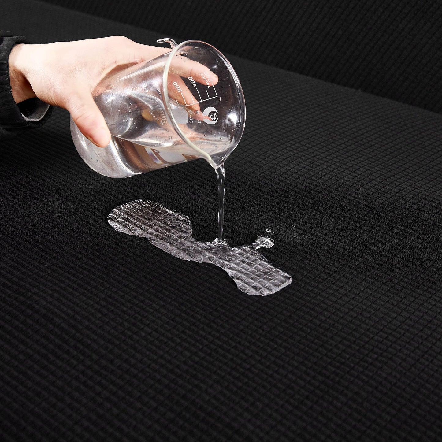 Black Water-Repellent Sofa Cover