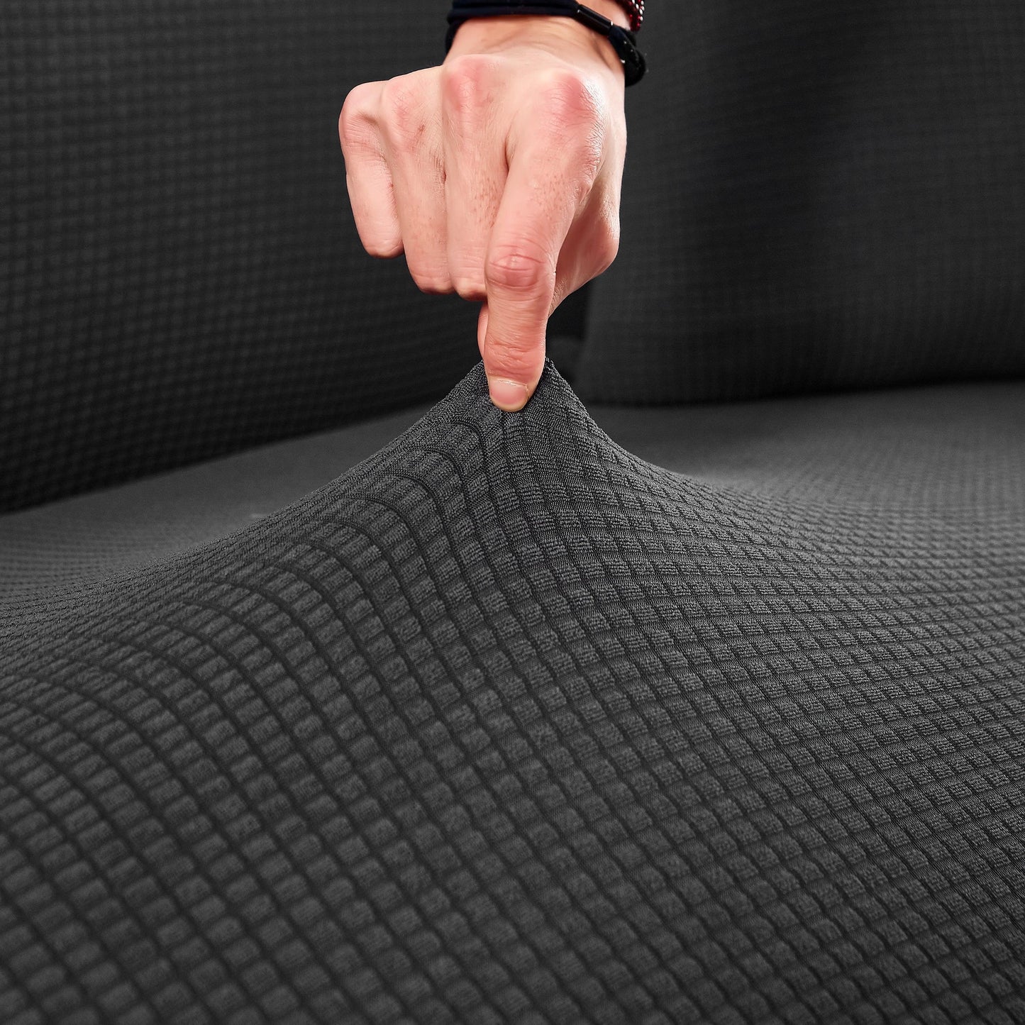 Carbon Grey Water-Repellent Sofa Cover