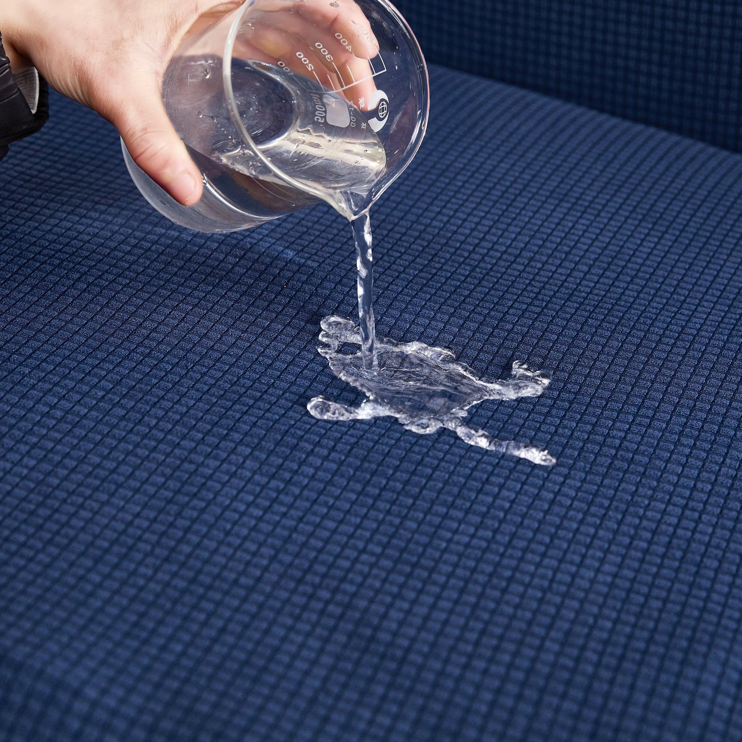 Navy Blue Water-Repellent Sofa Cover