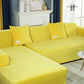 Bright Yellow Velvet Plush Sofa Cover