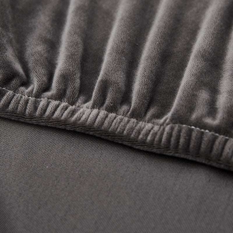 Shade Grey Velvet Sofa Cushion Cover