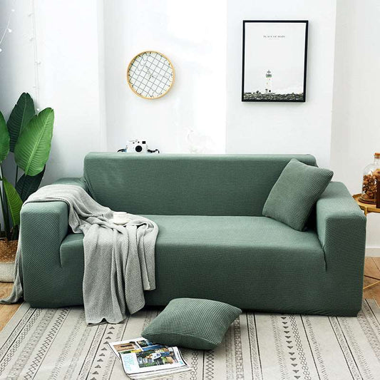 Cypress Green Jacquard Sofa Cover