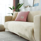 Beige Velvet Plush Sofa Cover