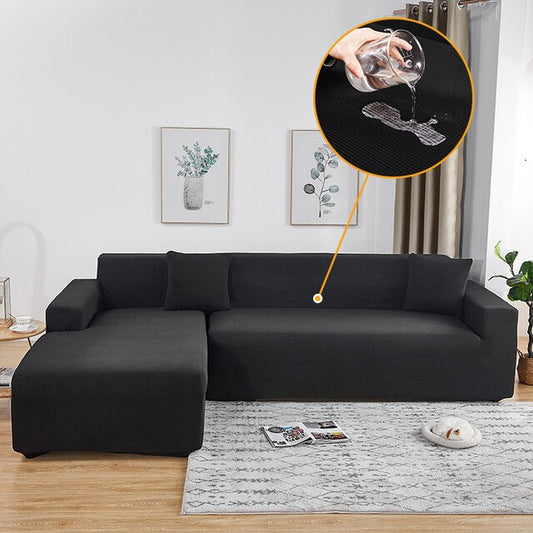 Black Waterproof Sofa Cover