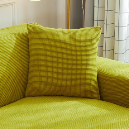 Mustard Jacquard Sofa Cover