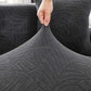 Dark Grey Embossed Sofa Cover