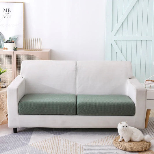 Cypress Green Jacquard Sofa Cushion Covers