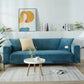 Lake Blue Velvet Plush Sofa Cover