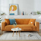 Orange Velvet Plush Sofa Cover