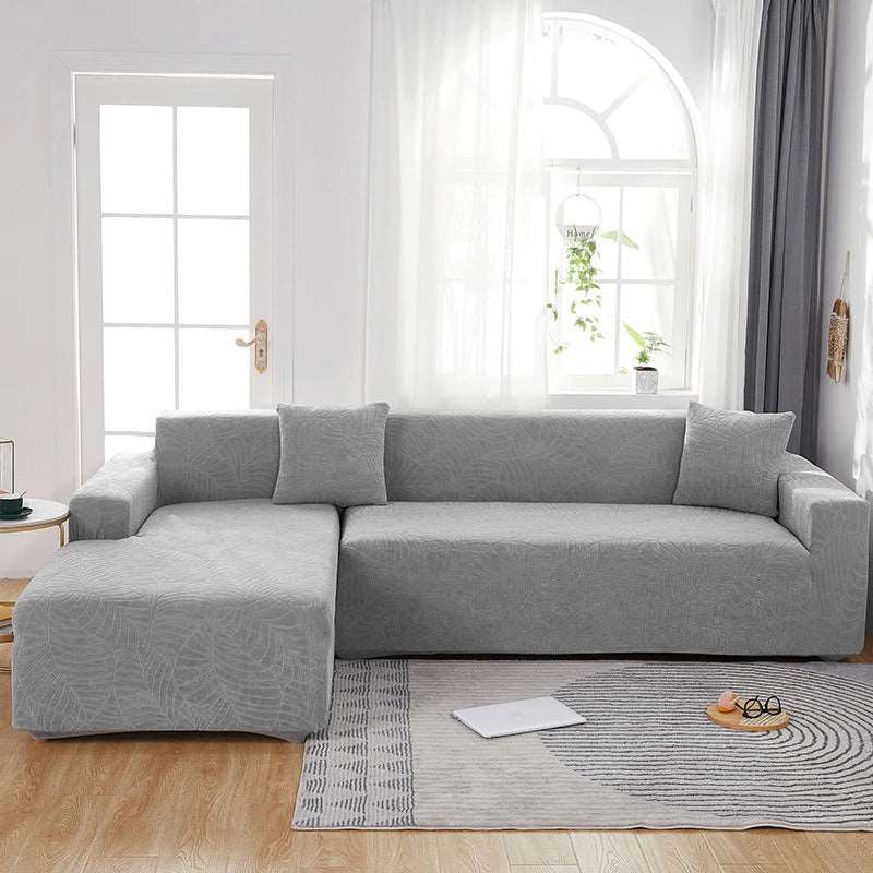 Light Grey Embossed Sofa Cover