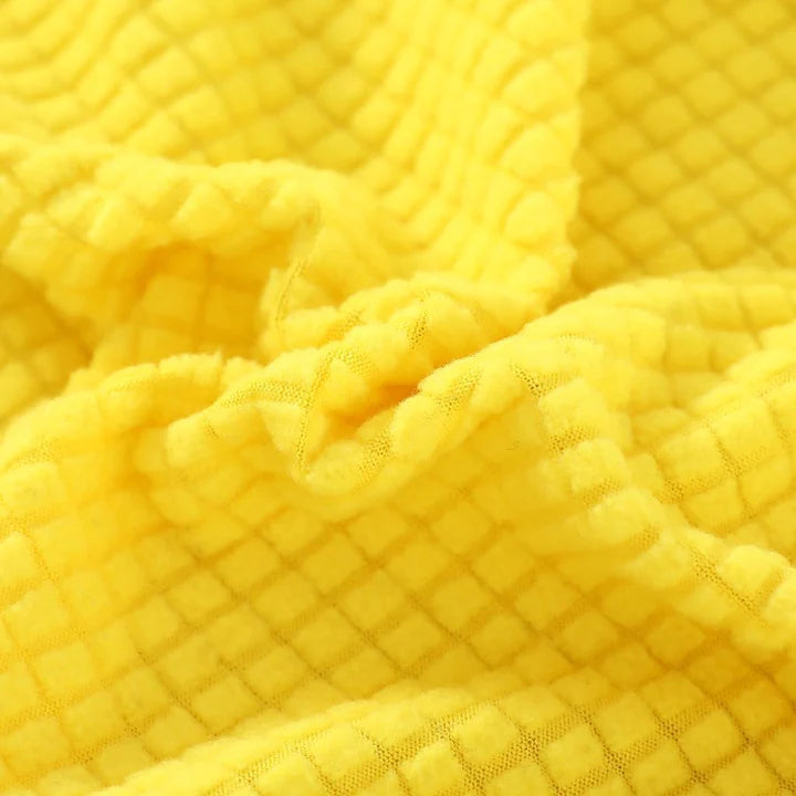 Lemon Yellow Jacquard Sofa Cushion Covers