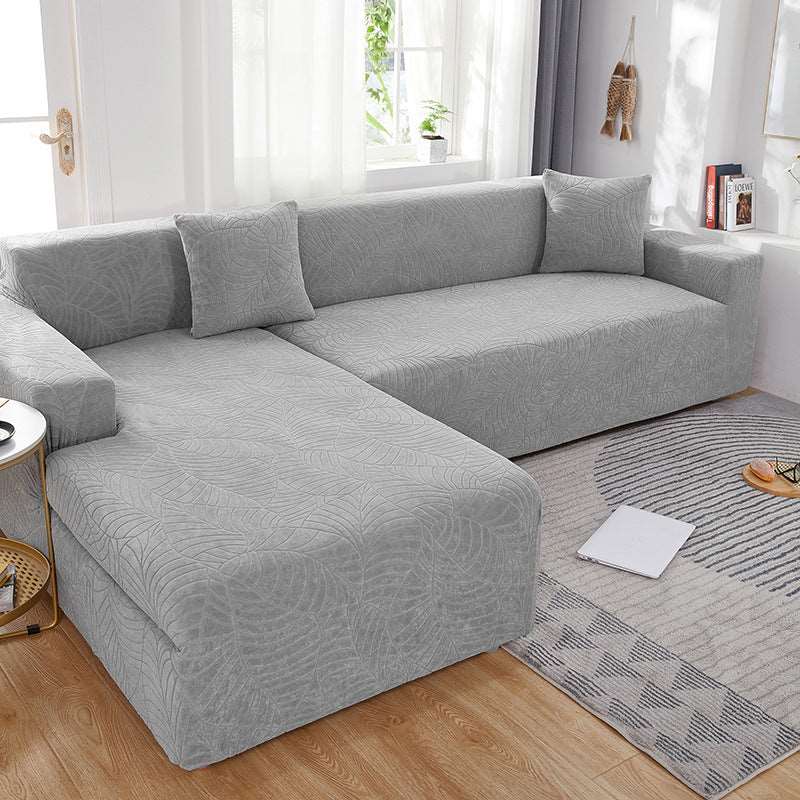 Light Grey Embossed Sofa Cover