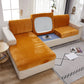 Orange Velvet Sofa Cushion Cover